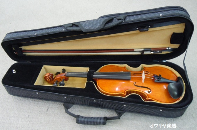 バイオリンケース 1/2サイズ 水玉模様 はっ水 リュック可 - オワリヤ楽器