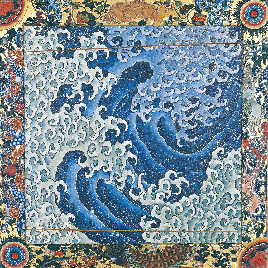 葛飾北斎 怒涛図 男浪 | 京友禅アロハシャツ Pagong ～パゴン