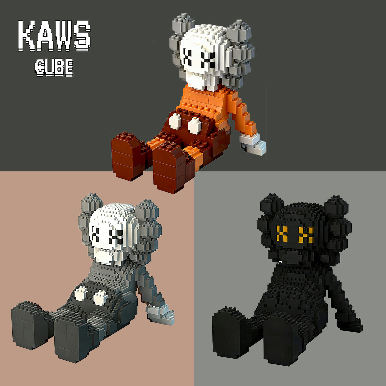 カウズ KAWS HOLIDAY Brown ： Nanoblock ナノブロック「150mm」251224