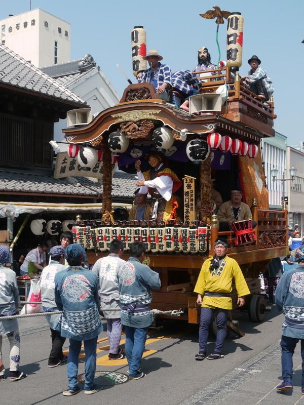 茨城県土浦市。土浦祇園祭。迎え祇園。当番町の巡行。幹事当番城北町