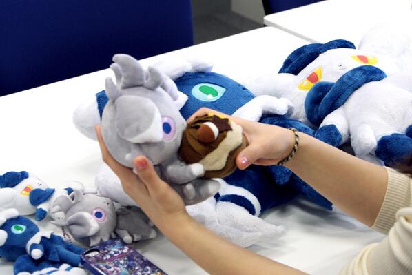 グッズ】キュートなニャスパー・ニャオニクスのぬいぐるみサンプルが