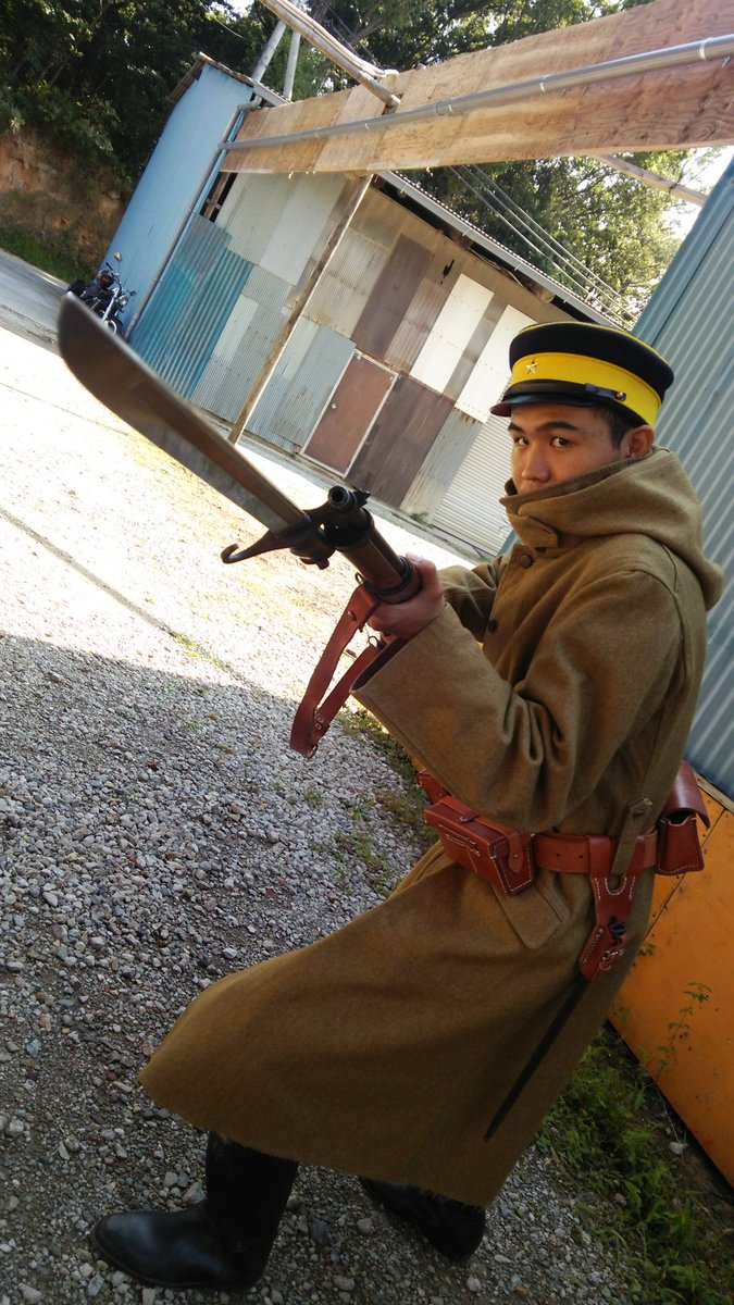 明治陸軍（ゴールデンカムイ月島コス）でサバゲーして来ました。外套は