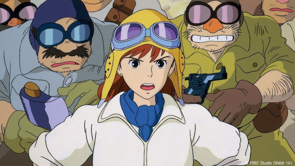 空賊に威勢よくタンカを切ったフィオさんが弱さを見せるシーン。宮崎駿