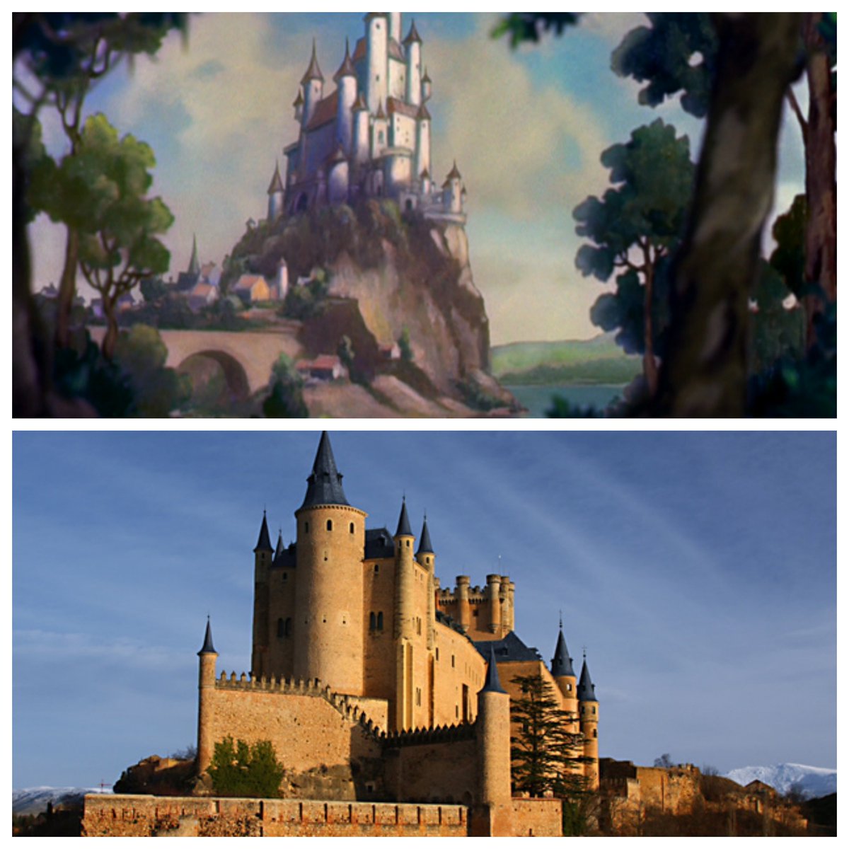 ディズニーランド の豆知識】 #白雪姫 白雪姫のお城のモデルと言われる