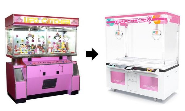 セガ創立56周年 1985年に初登場した「UFOキャッチャー」。クリアに進化