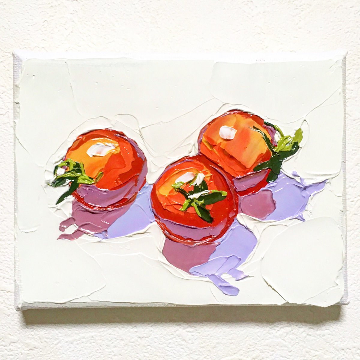 ミニキャンバスにかきかき #油彩画 #油絵 #ホルベイン #holbein