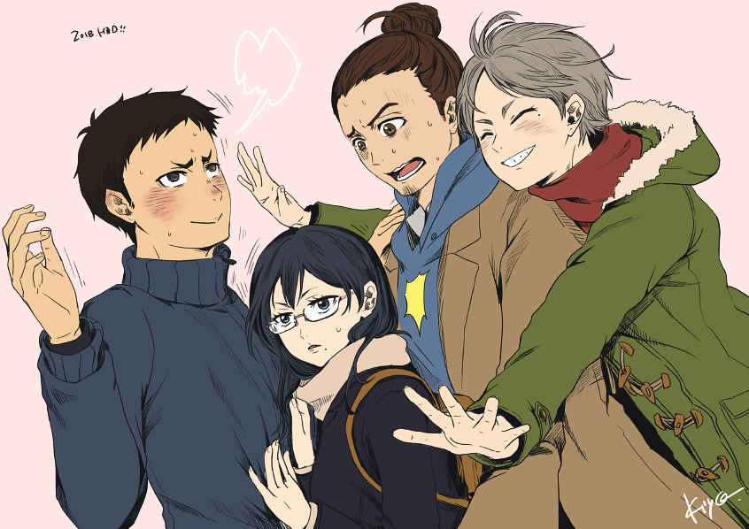 潔子さんにどーーん💫 #澤村大地生誕祭2017 #東峰旭生誕祭2018 #清水