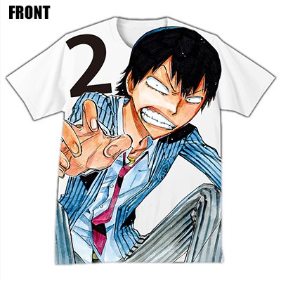 弱虫ペダル」全面プリントTシャツ/荒北靖友vol.2 制服バージョン