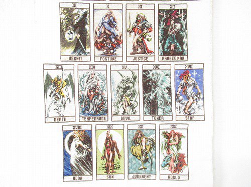 伝説のオウガバトル タロットカード刺繍】 約2年ほどかけて完成した