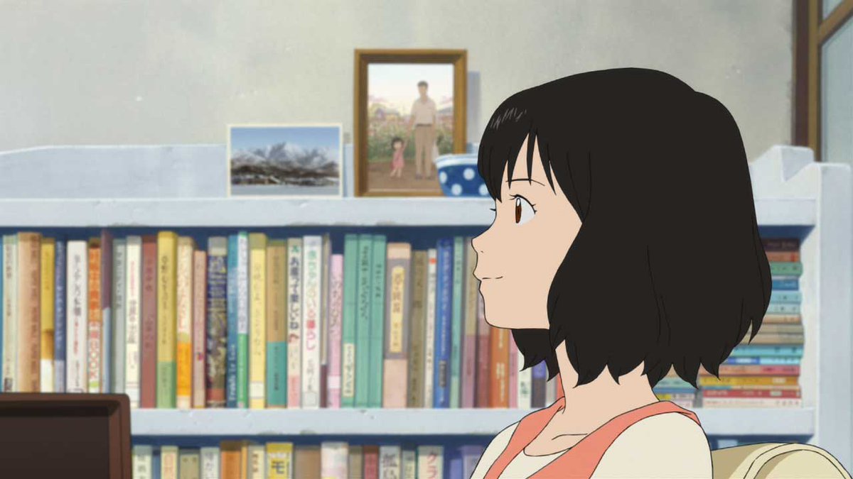細田作品と本棚 #サマーウォーズ #おおかみこどもの雨と雪 #バケモノの