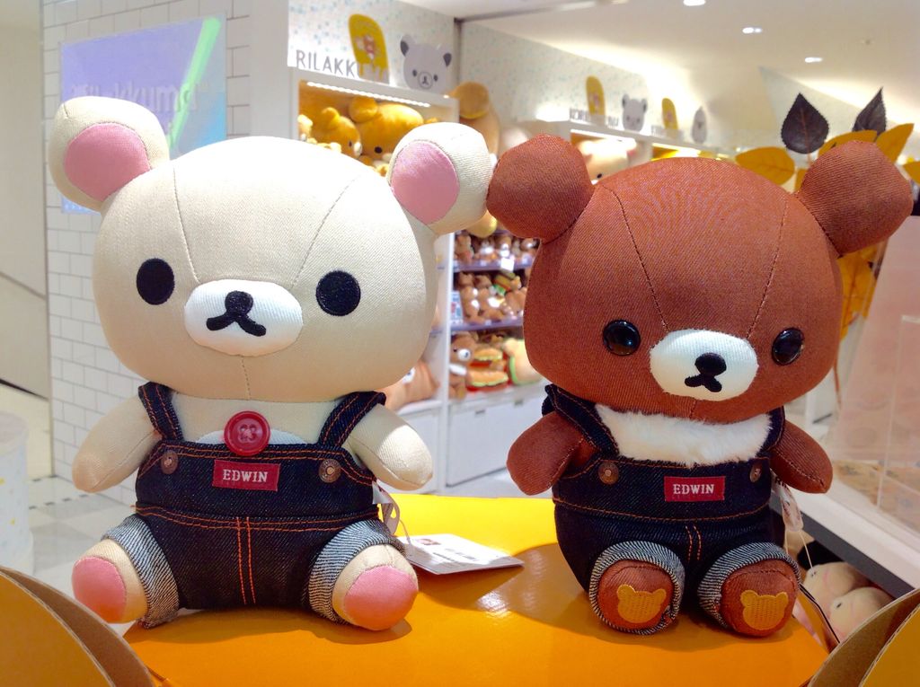 コリラックマとこぐまちゃんがEDWINとコラボ🌟 デニムのオーバーオール