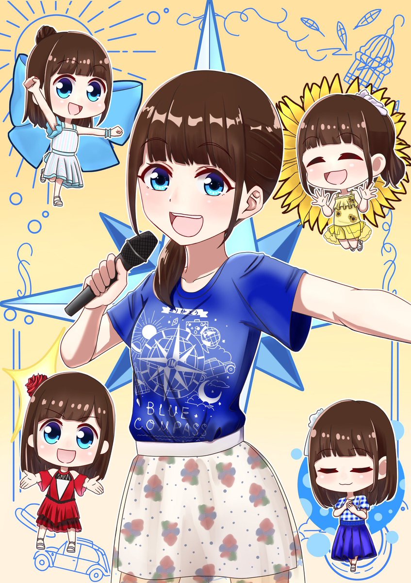 いのりまちだより3号に送ったイラストです ライブツアーの良かった