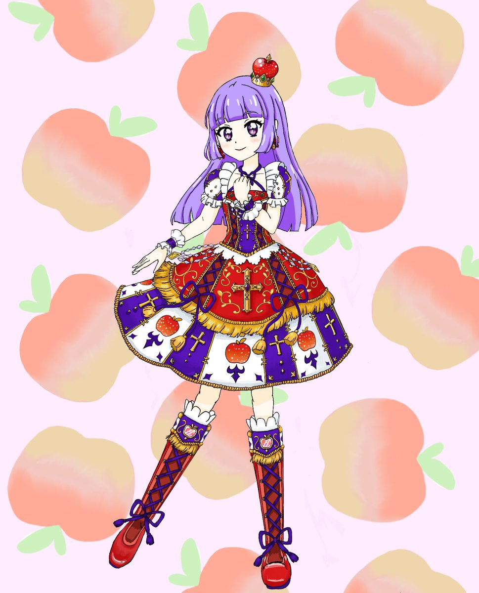 氷上スミレちゃん描きました スノープリンセスコーデ超可愛い