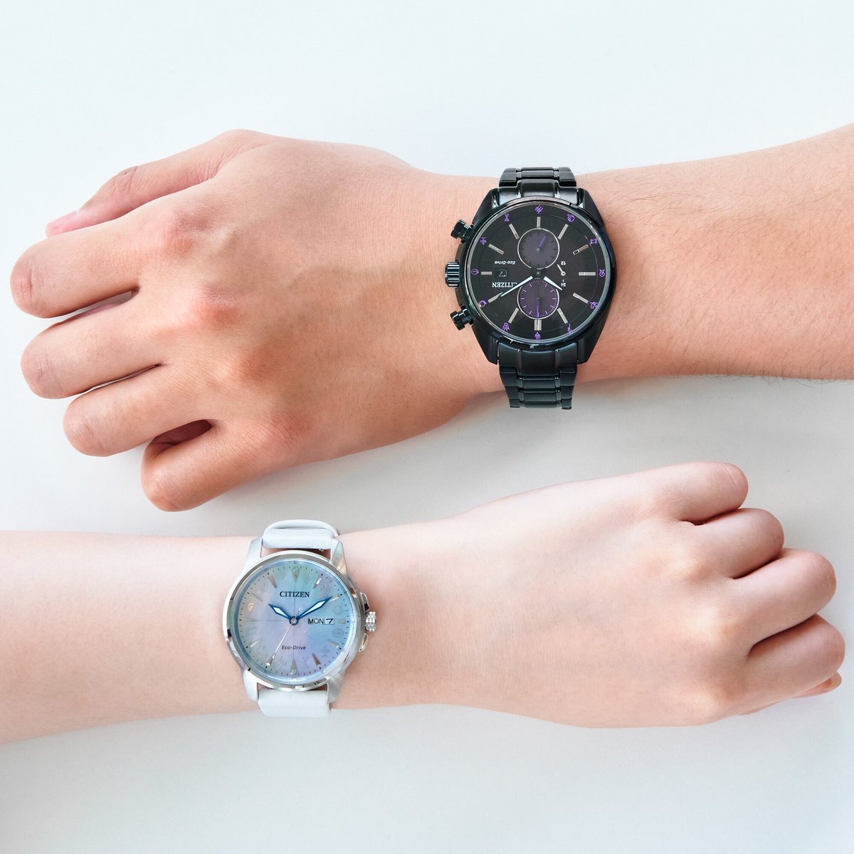 シチズン×ファイナルファンタジーXIVコラボレーションウオッチを着用し