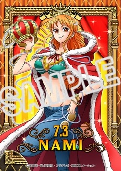 新商品】麦わらストア限定 “輩”バースデーブロマイド［7.3 ナミ］ 550