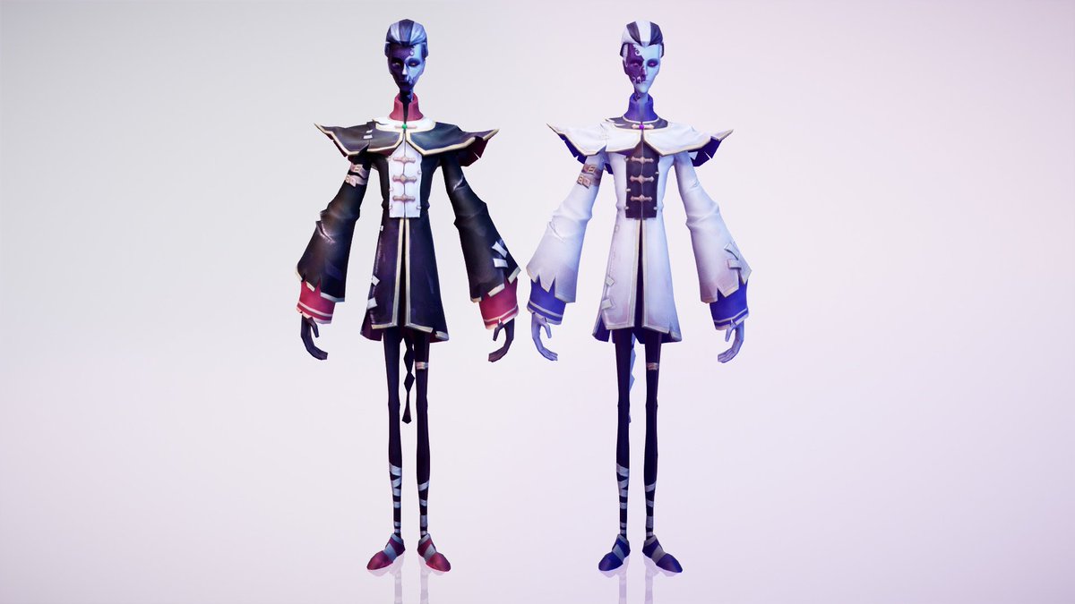 白黒無常】初期衣装 リクエストの部分アップです OK：資料としての個人