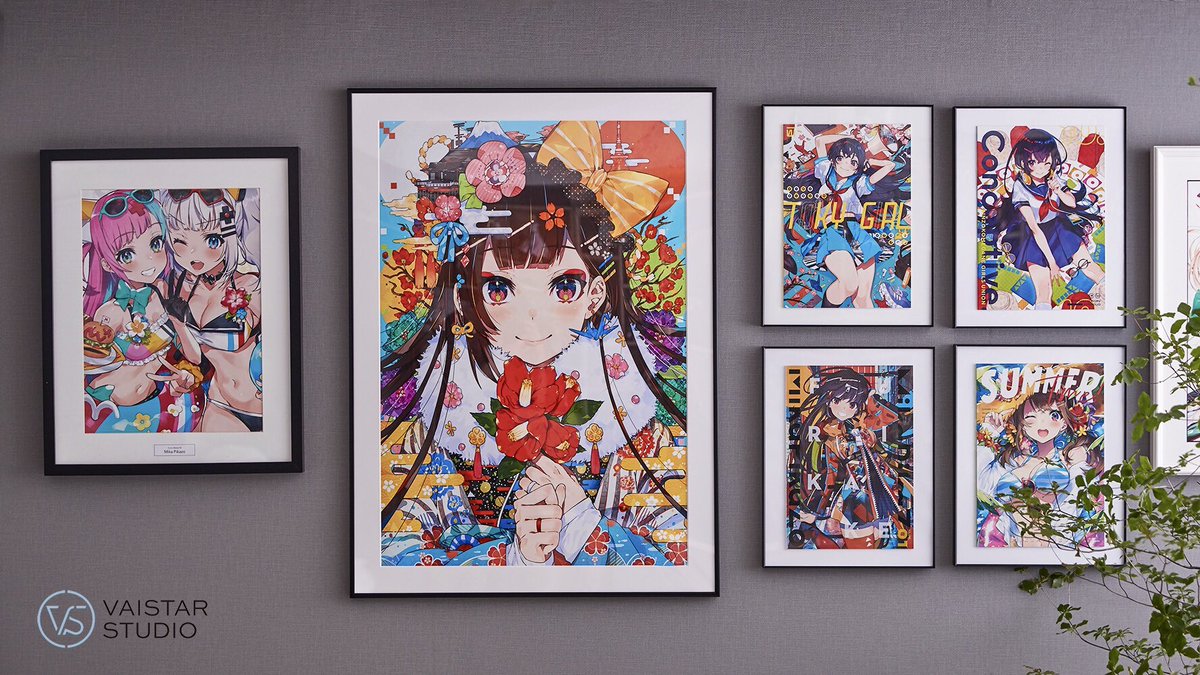 希少】Mika Pikazo ミカピカゾ 複製原画 「POP」 A3変形 Mika Pikazo