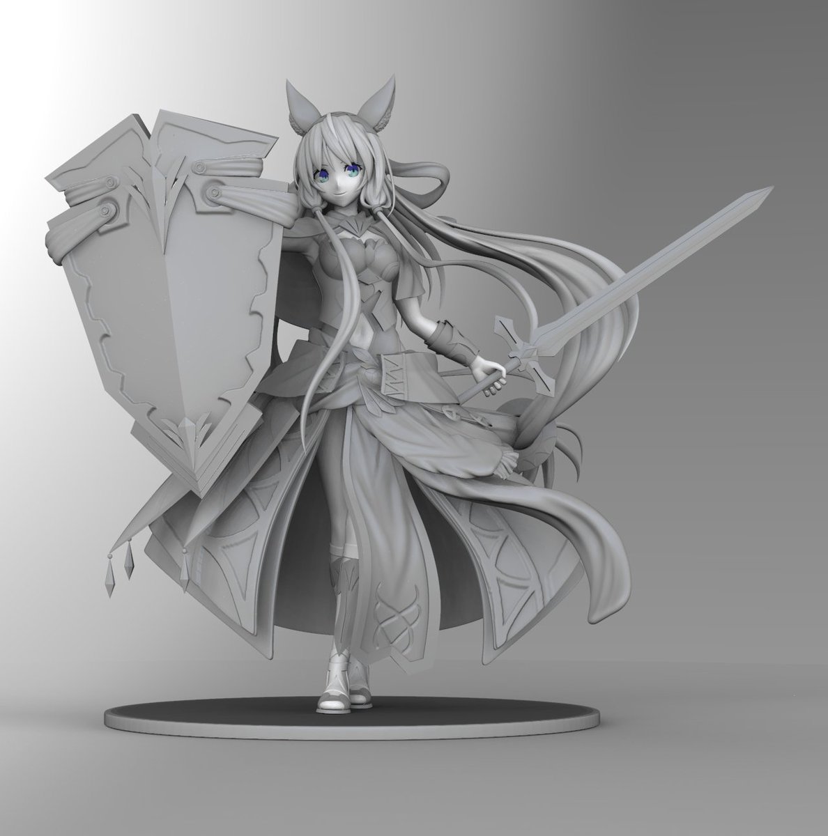 シャドバのミストリナ作りました！ #Zbrush #シャドウバース