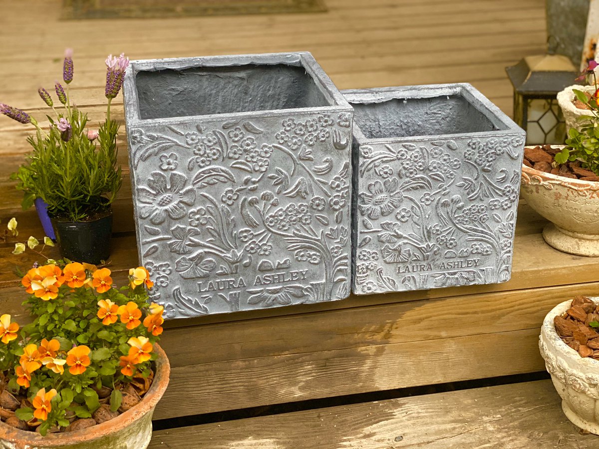 ローラアシュレイの植木鉢ーー！ もう入手できないかも…と買ってみた