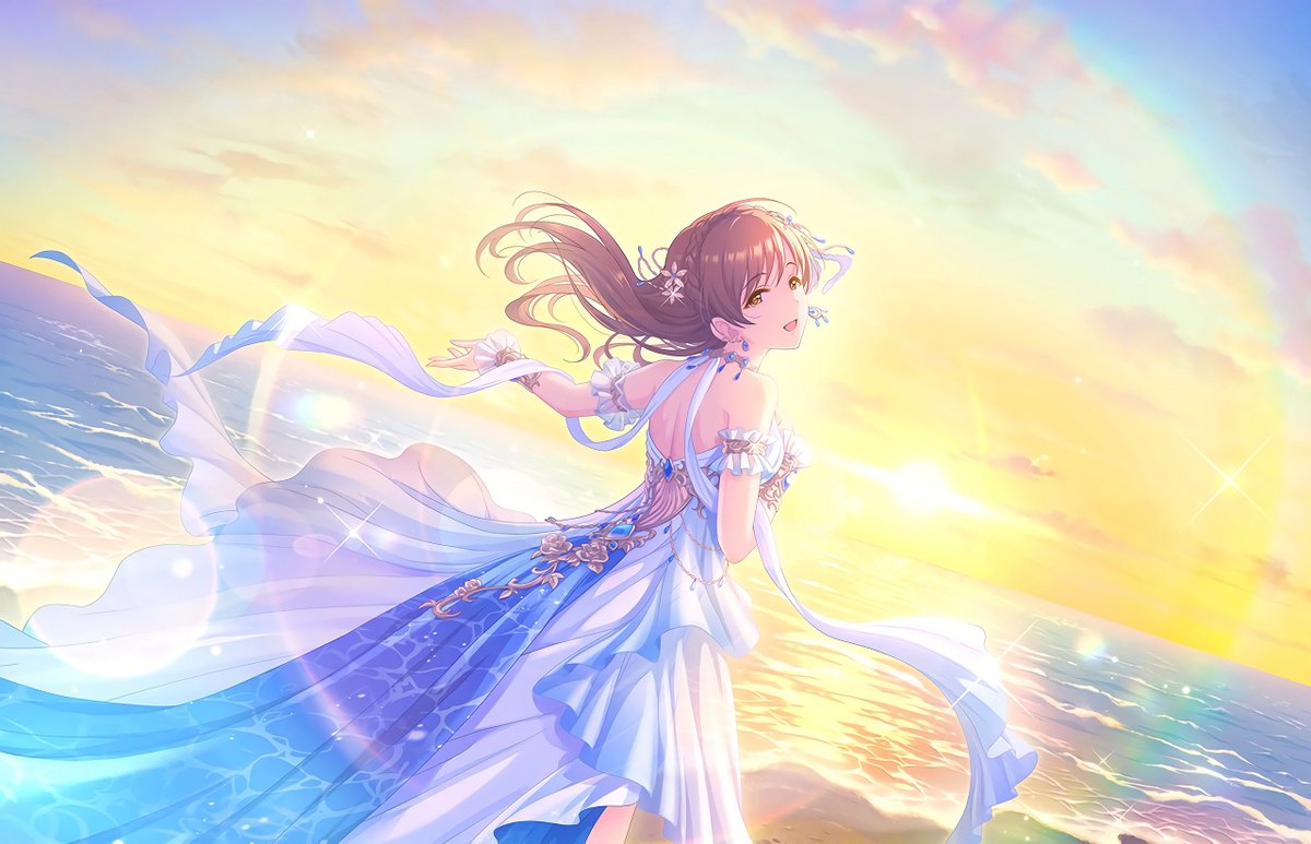 女神は朝焼けの海に]新田美波