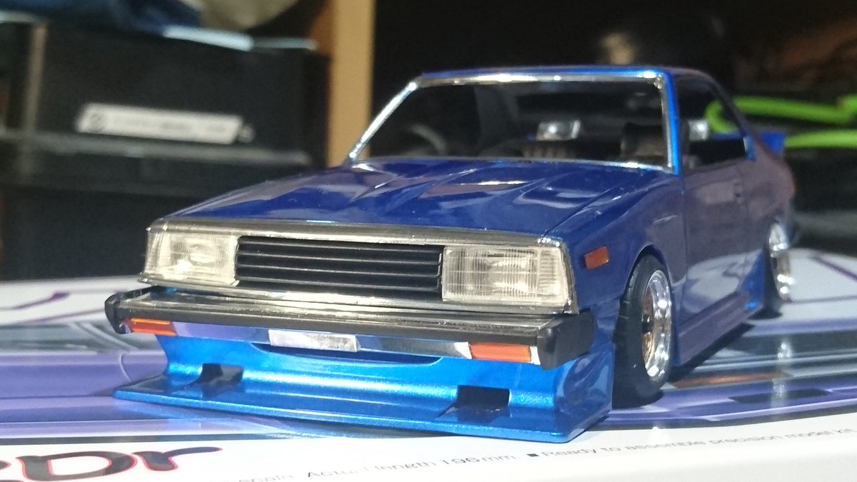 今日の夜模型。アオシマのもっとグラチャンジャパン2Dr、そろそろ佳境