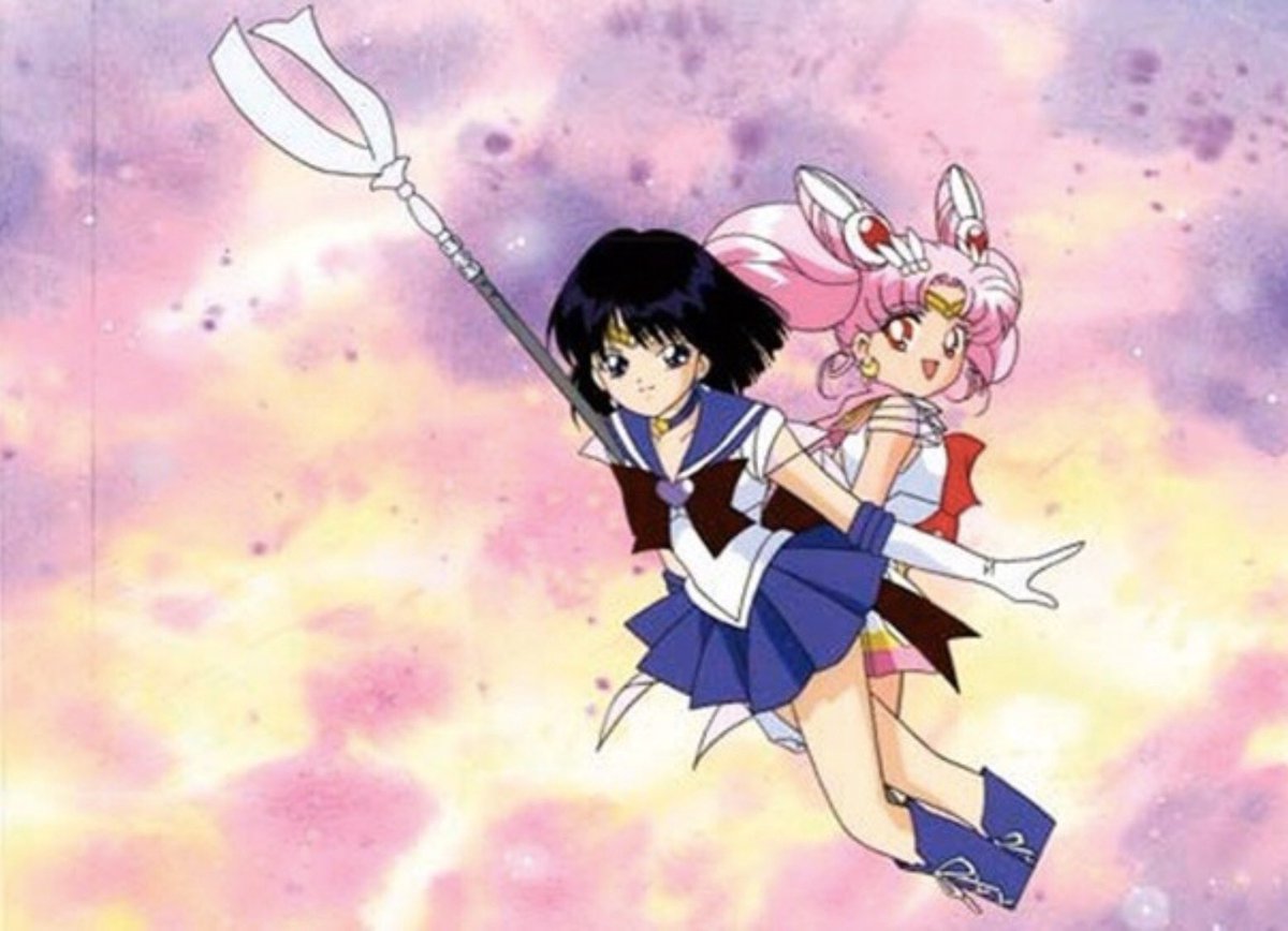 美少女戦士セーラームーン 土萠ほたる セル画 💜 セーラーサターン