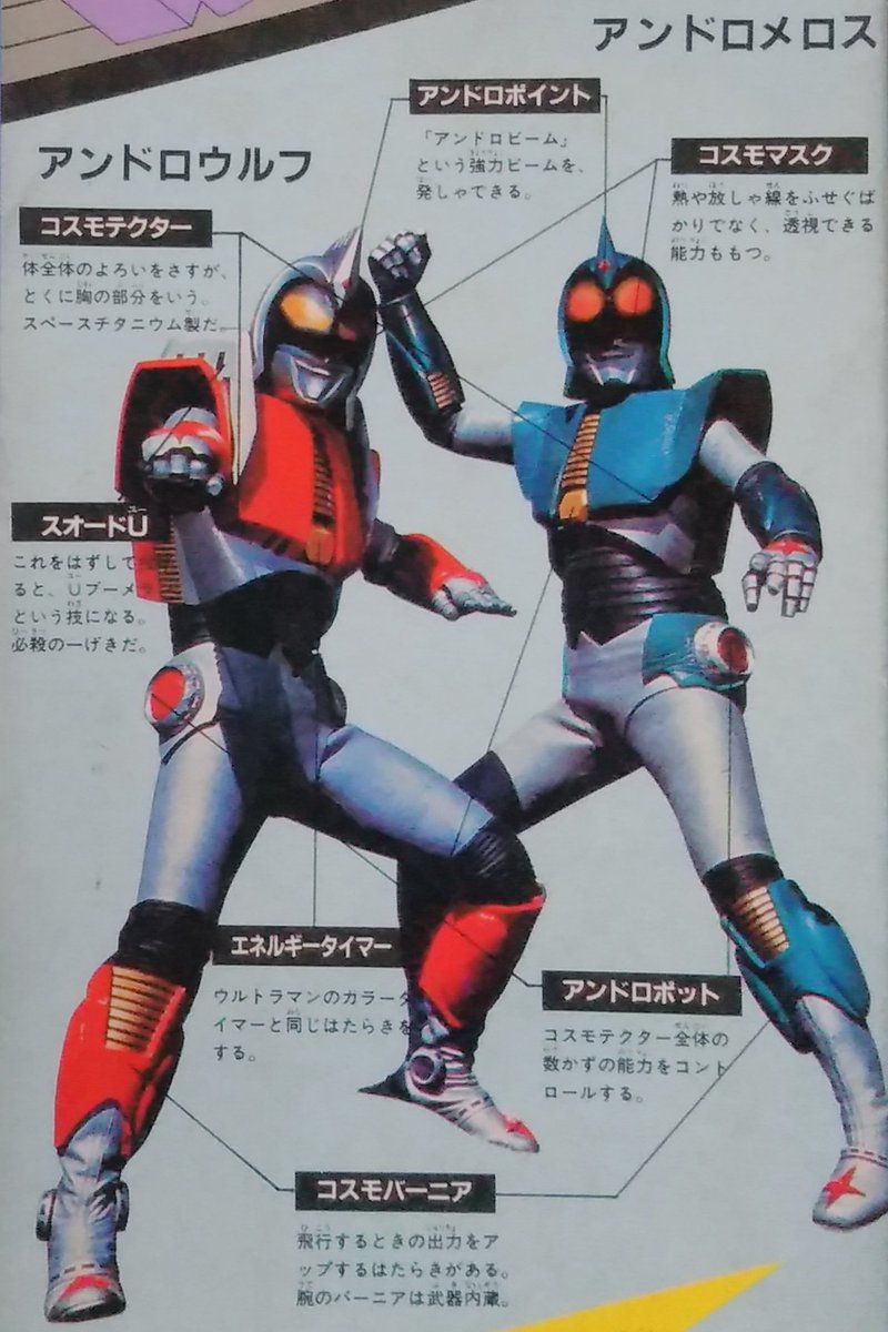 ウイルビィ製「アンドロ超戦士」のパッケージ解説文はTVシリーズ