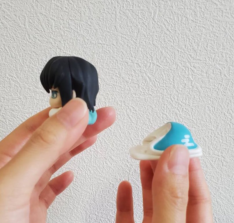 鬼滅の刃 おねむたん参ノ型】の 時透無一郎は、パーツを分けた状態で