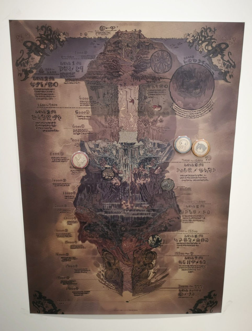 1/6まで】メイドインアビス 奈落見取り図 B2ポスター&マグネット3個