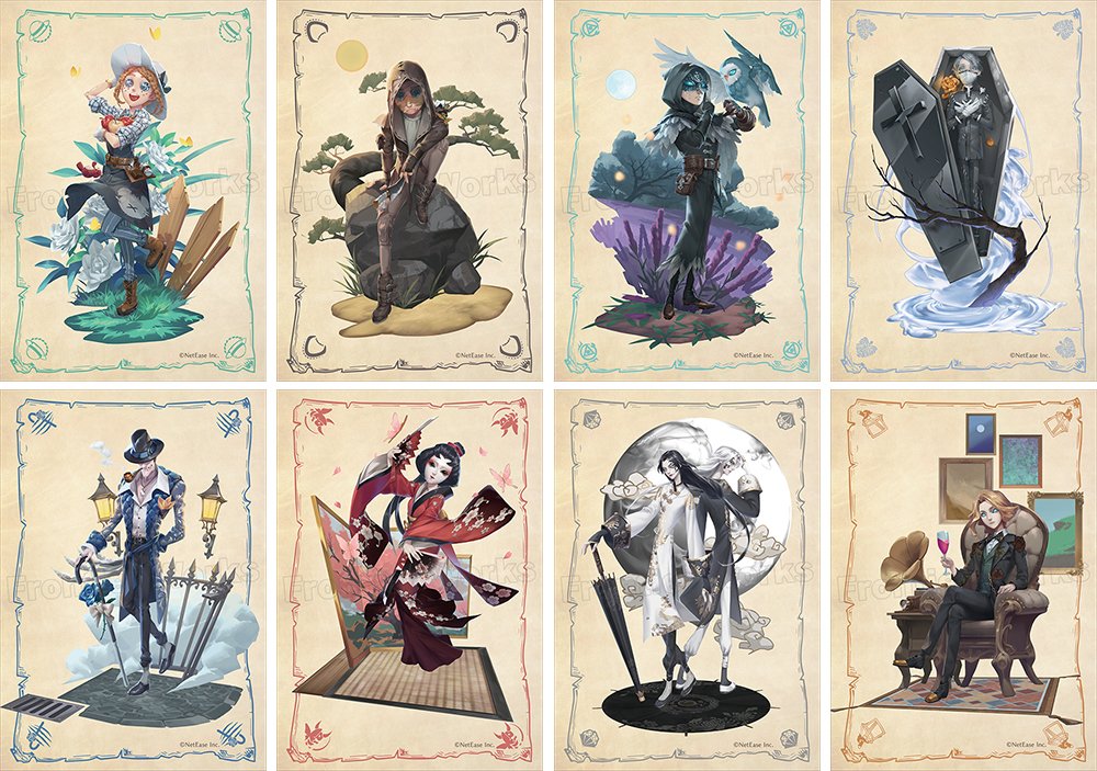 IdentityV 新グッズ情報！ 画像のB2タペストリー・アクリルスタンド