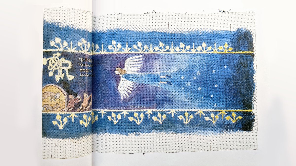 オープニングのタペストリー #宮崎駿 監督自身の手で、6枚の