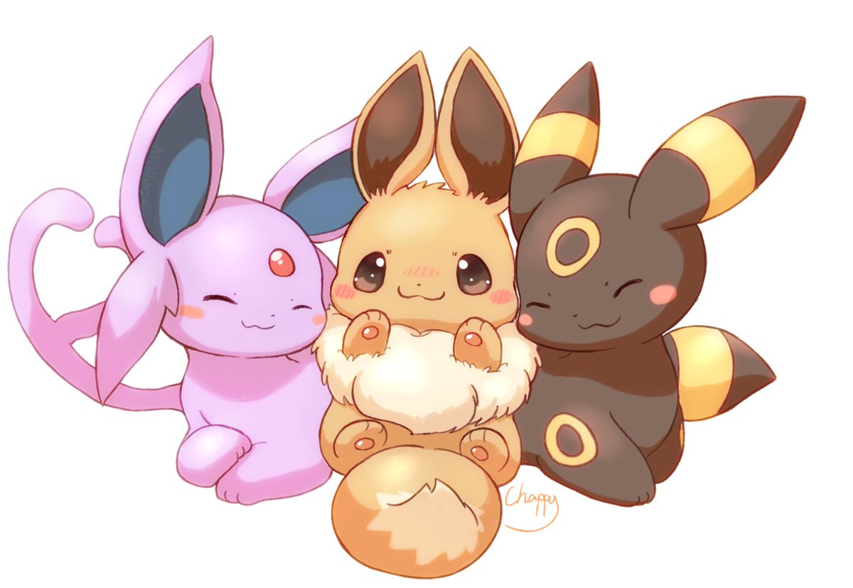 イーブイ ,エーフィ ,ブラッキー 「仲良し兄弟 」|チャッピー🦊🐾の