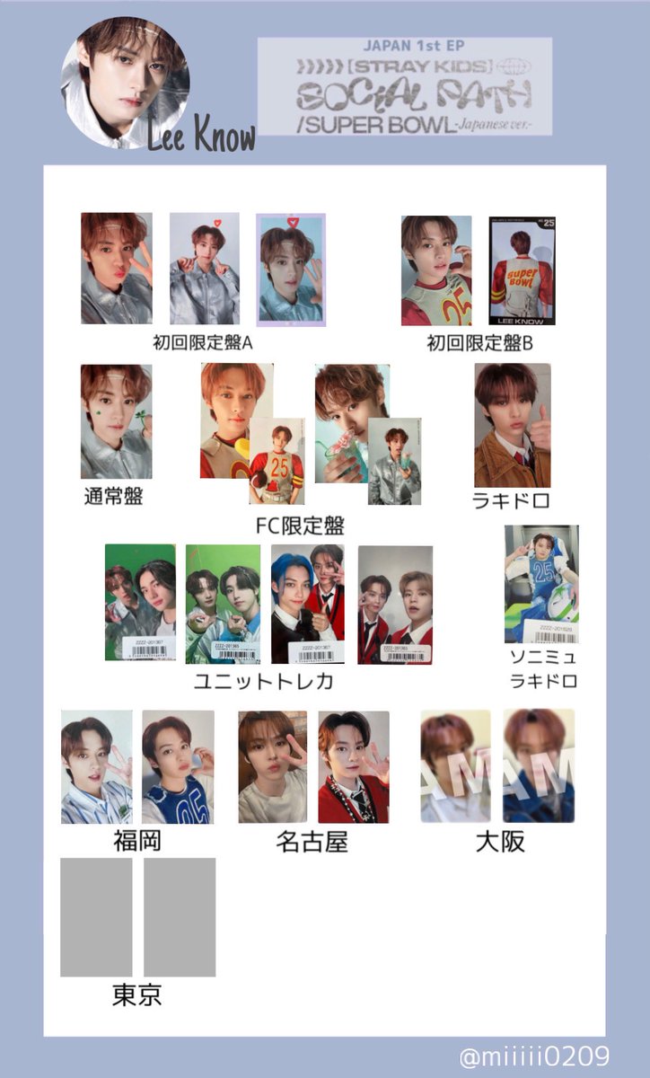 straykids スキズ social path トレカ 交換 一覧表 交換の際などにご