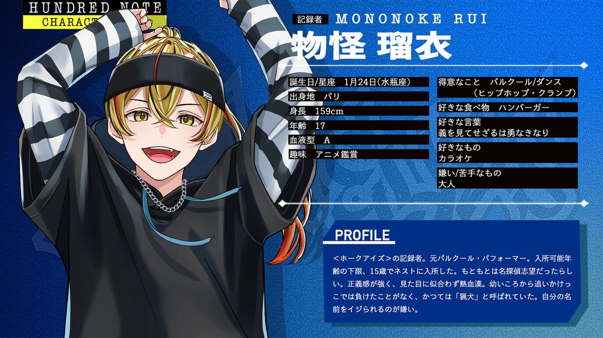 ▷▷▷ キャラクター紹介 ◁◁◁ YouTubeでも大活躍中の #ホークアイズ