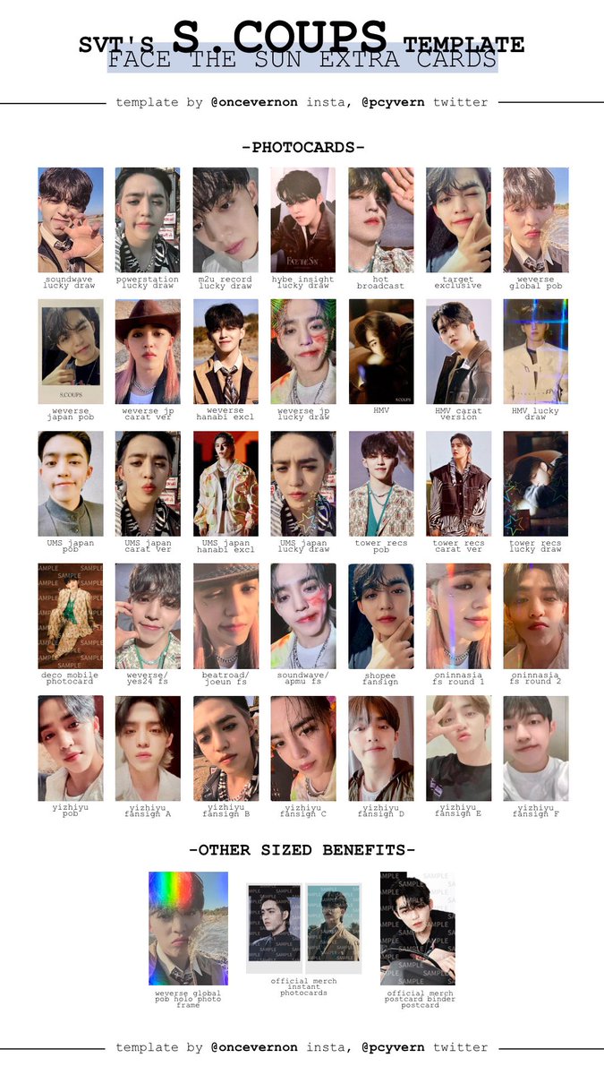 finally finished!!!!! seventeen face the sun extra / pob / lucky