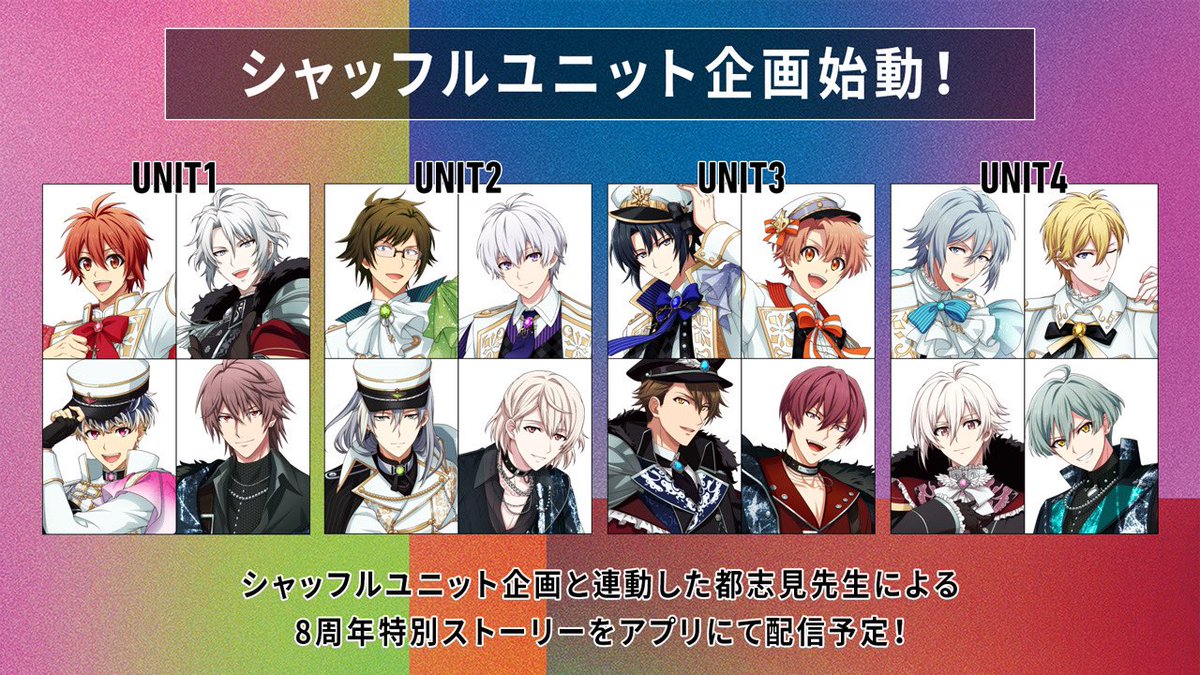 8周年情報】 アイドル16人によるシャッフルユニット企画始動！ 企画と