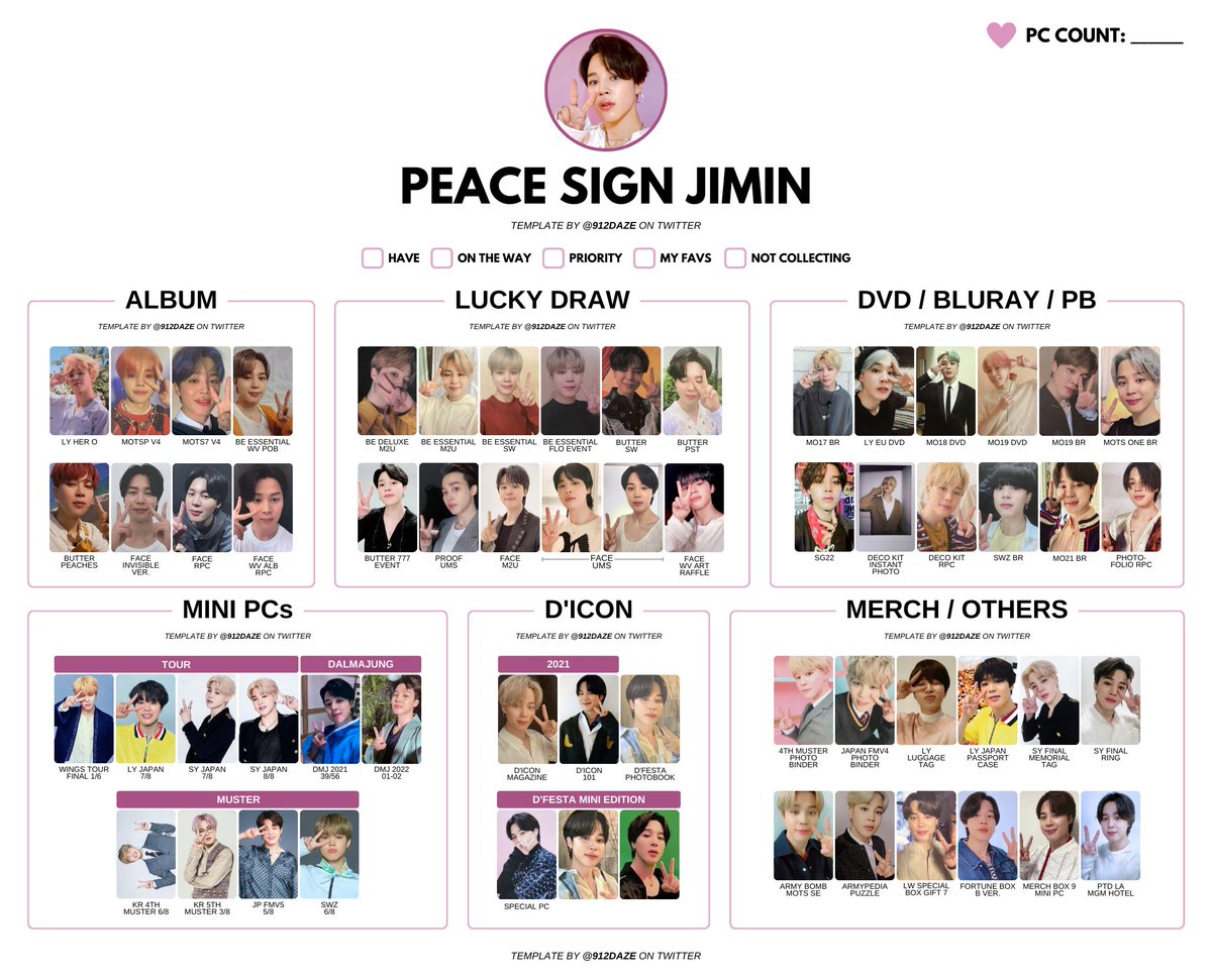 Updated and refreshed Peace Sign Jimin PC Template! 🐣✌️ 🔗 HD