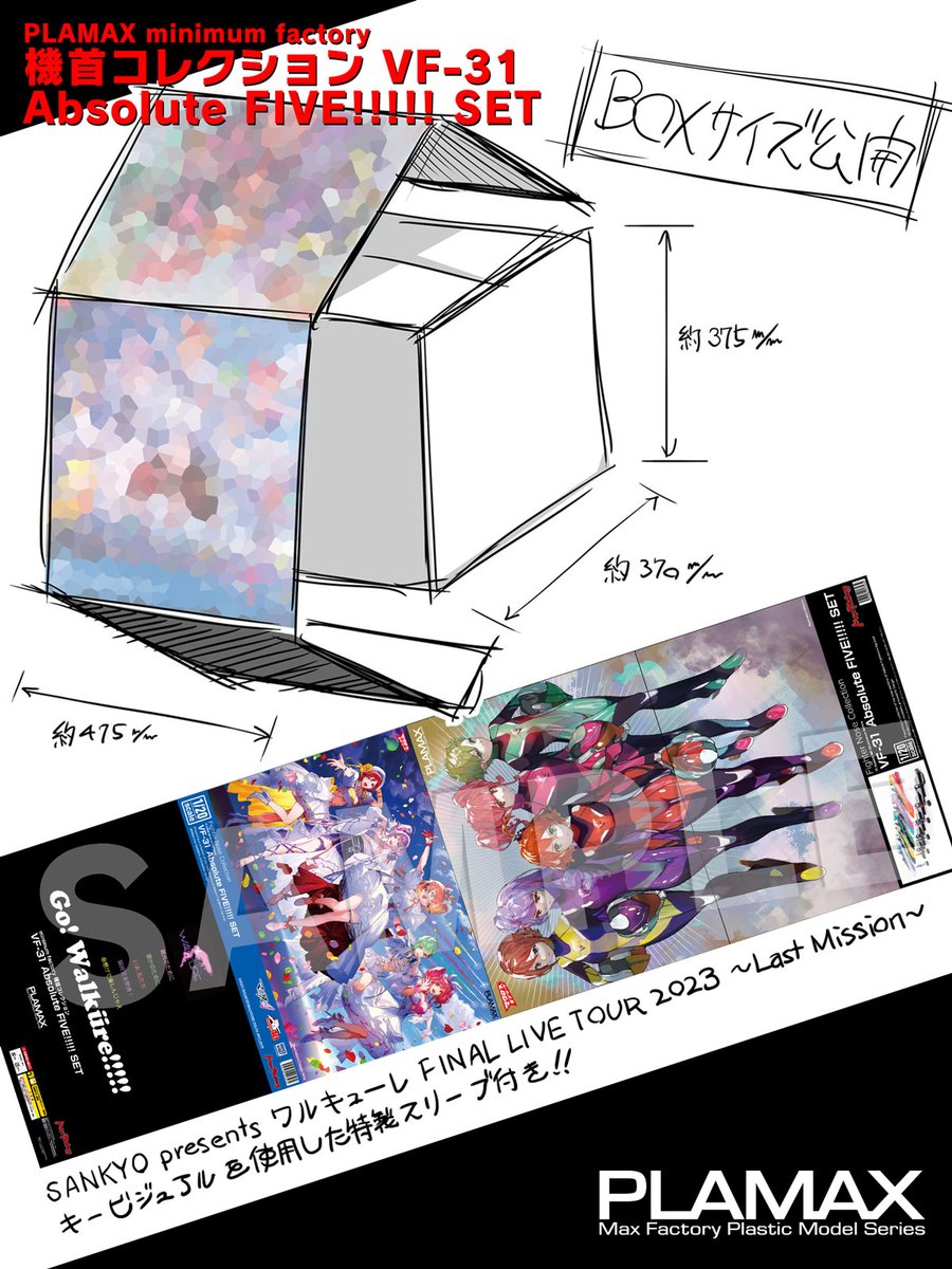 5人（5機）じゃなきゃダメなSET ❤️💜💛💚💗 ＼ #機首コレ VF-31