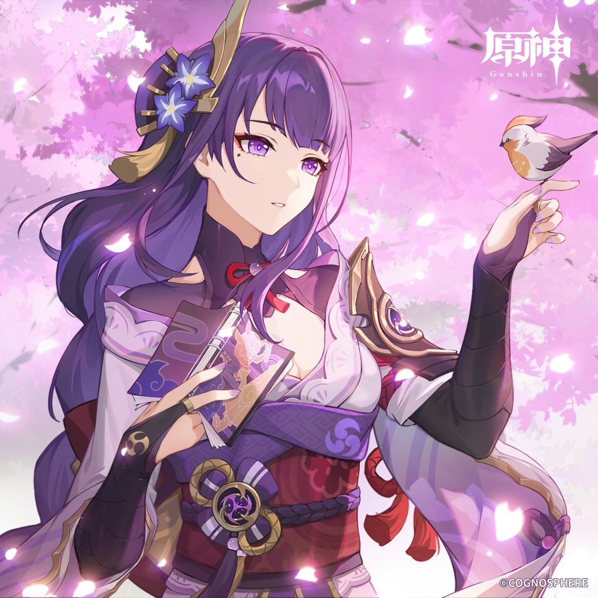 雷電将軍生誕祭】 櫻の下で、あなたとこうしてお花見におしゃべりと