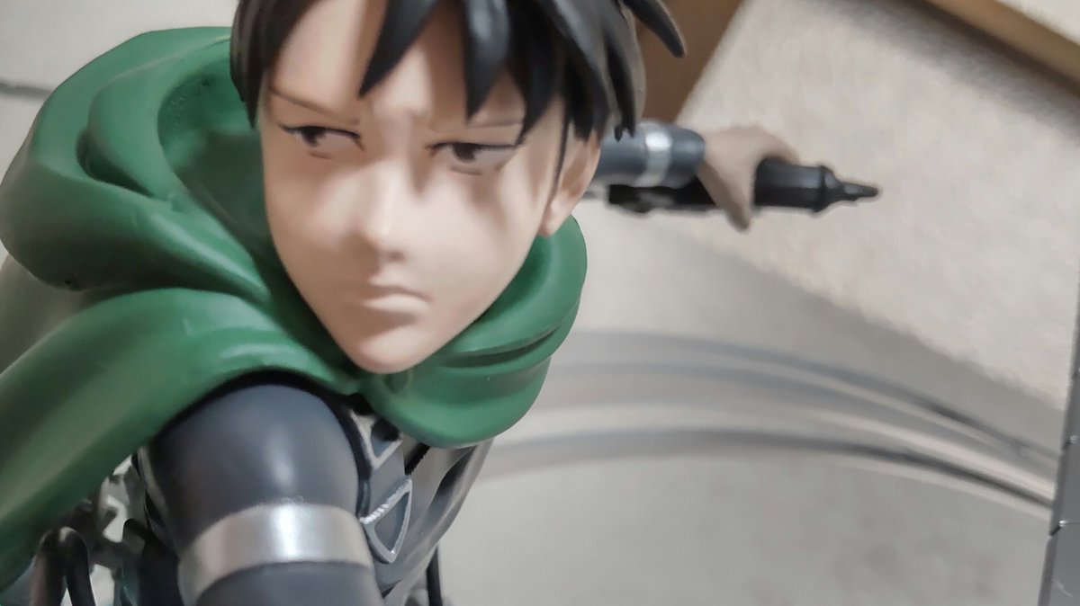 購入権が当選した進撃の巨人×docomoコラボのリヴァイ兵長フィギュアが