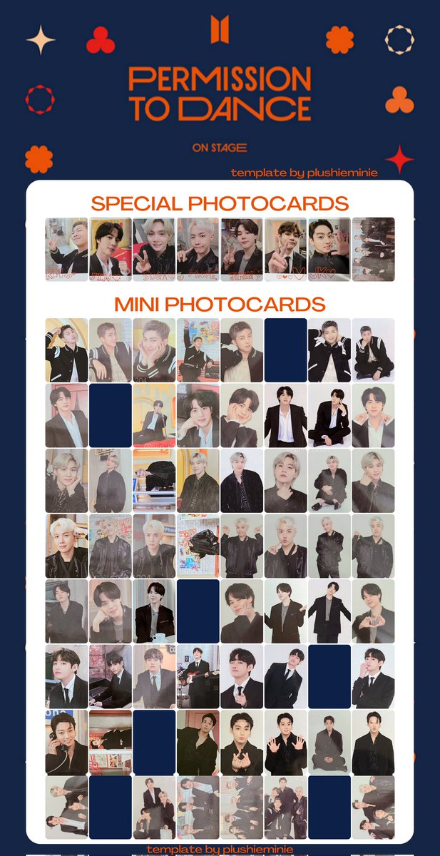 DANCE ：MINI PHOTO PERMISSION CARD TO SET