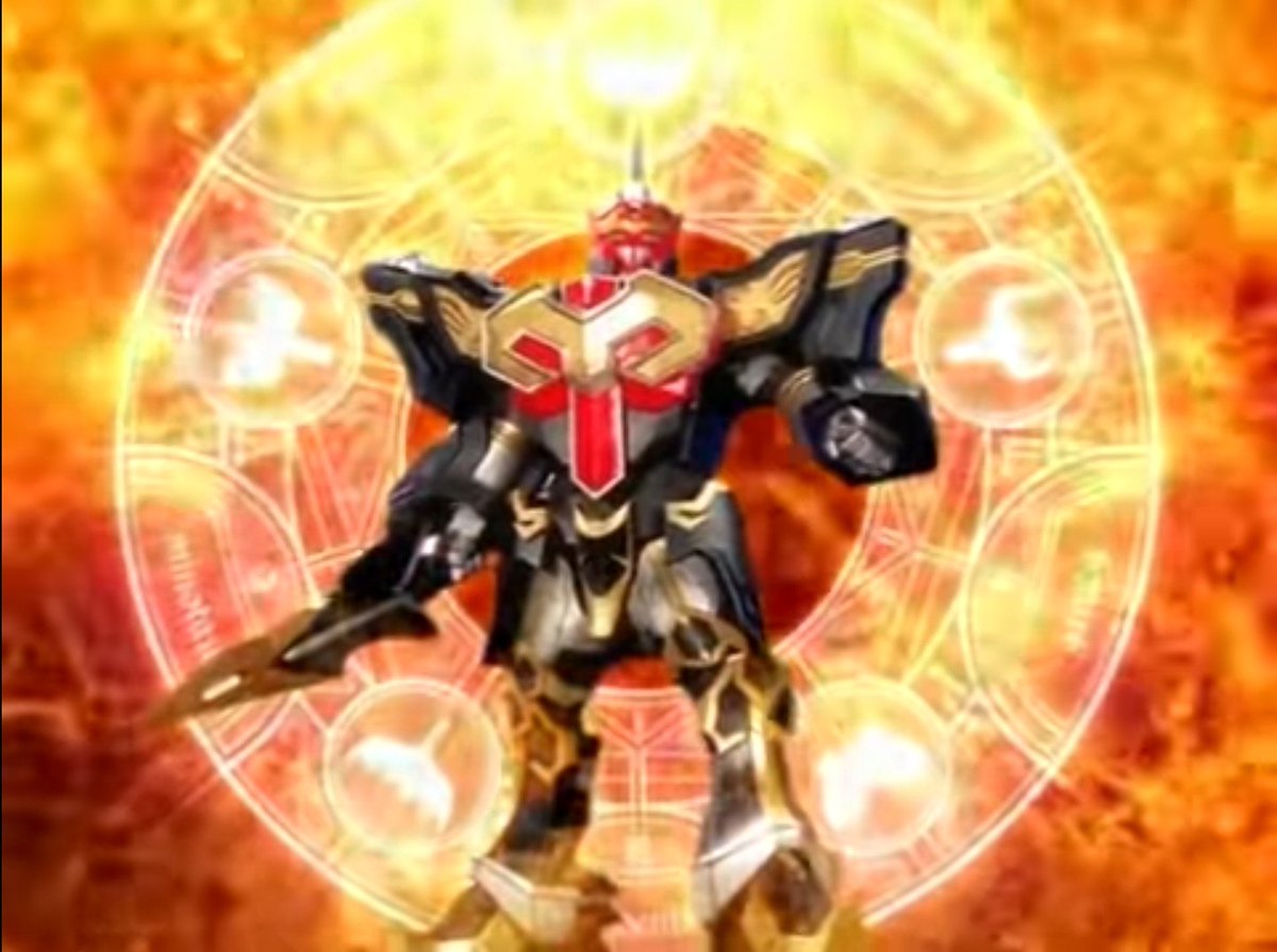 今週のマジレン ファイヤーカイザー初登場回… 赤、金、黒のかっこいい