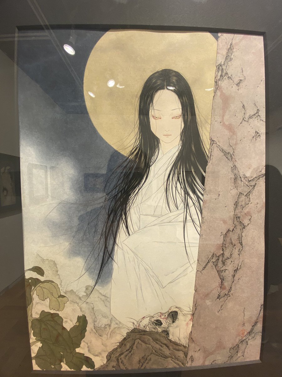 神保町の文房堂ギャラリーで開催中の山本タカト氏の原画展へ 筆圧が観