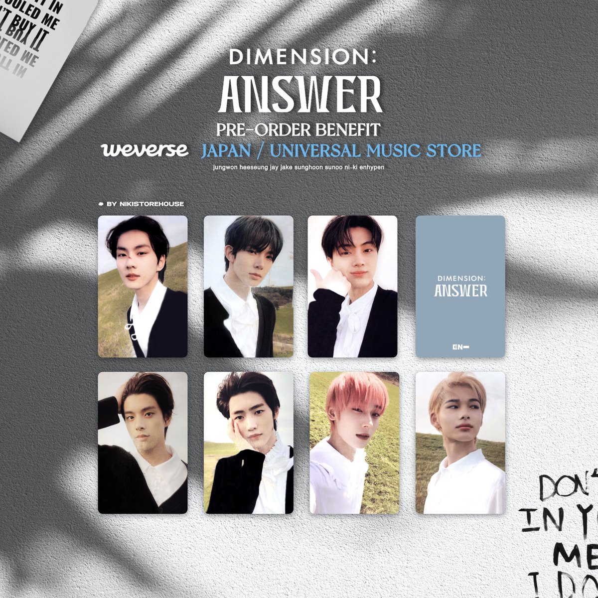 엔하이픈 ENHYPEN Dimension : Answer | D:A Benefit | POB List