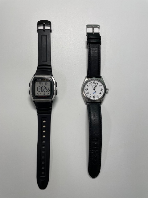 やっぱり西のアナログ腕時計(支給品)はSEIKOの京都鉄道博物館で売って