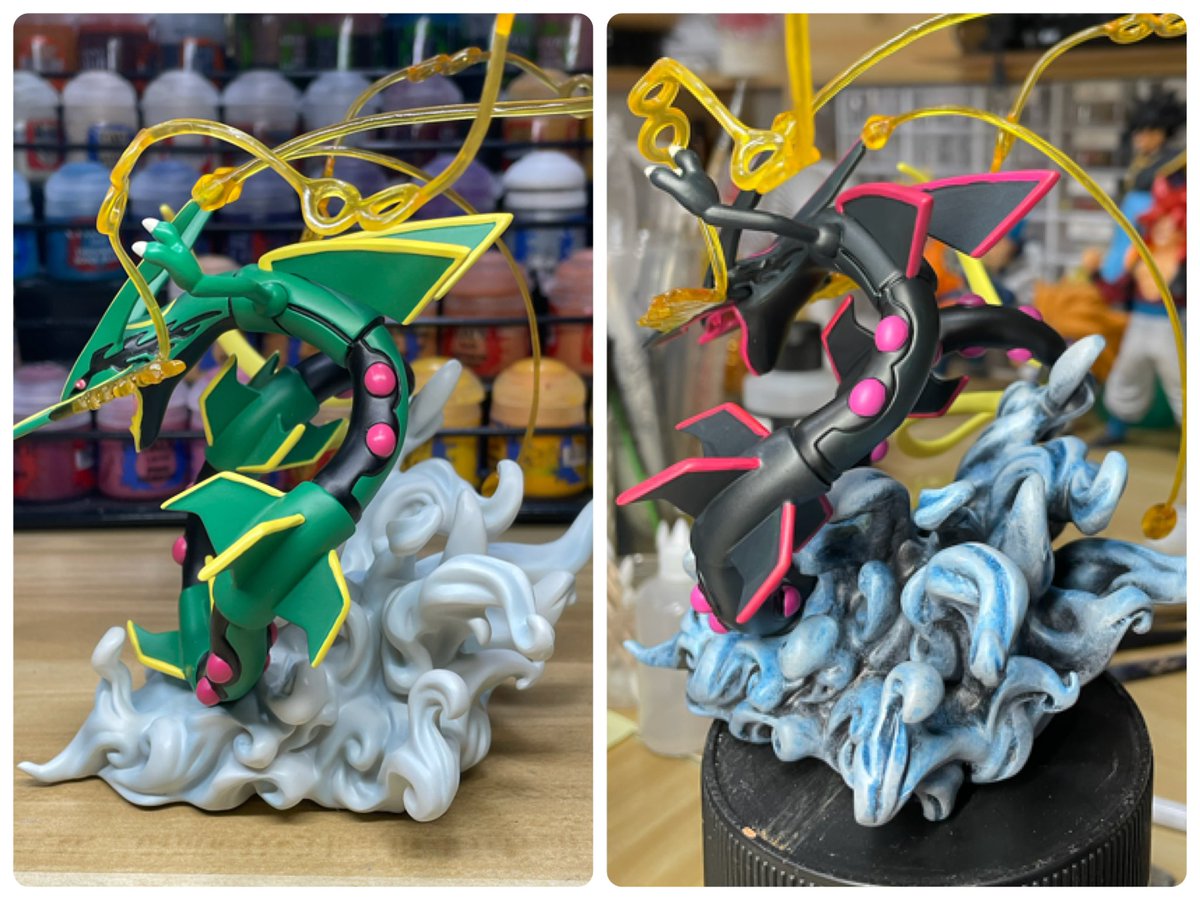 色違い塗裝中🎨80%!! #ポケットモンスター #Pokémon #レックウザ