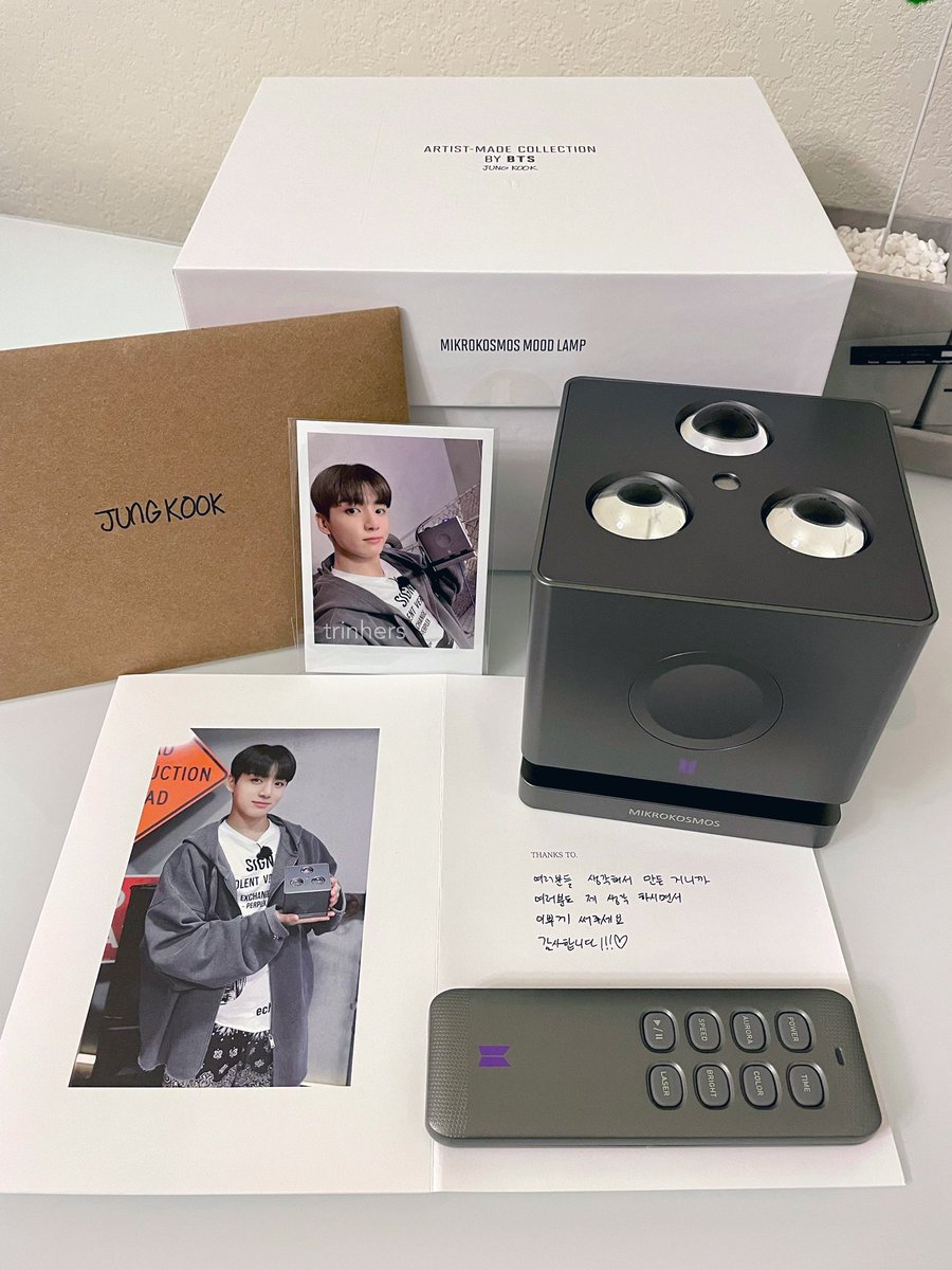 last but not least….. jungkook's mikrokosmos mood lamp - super