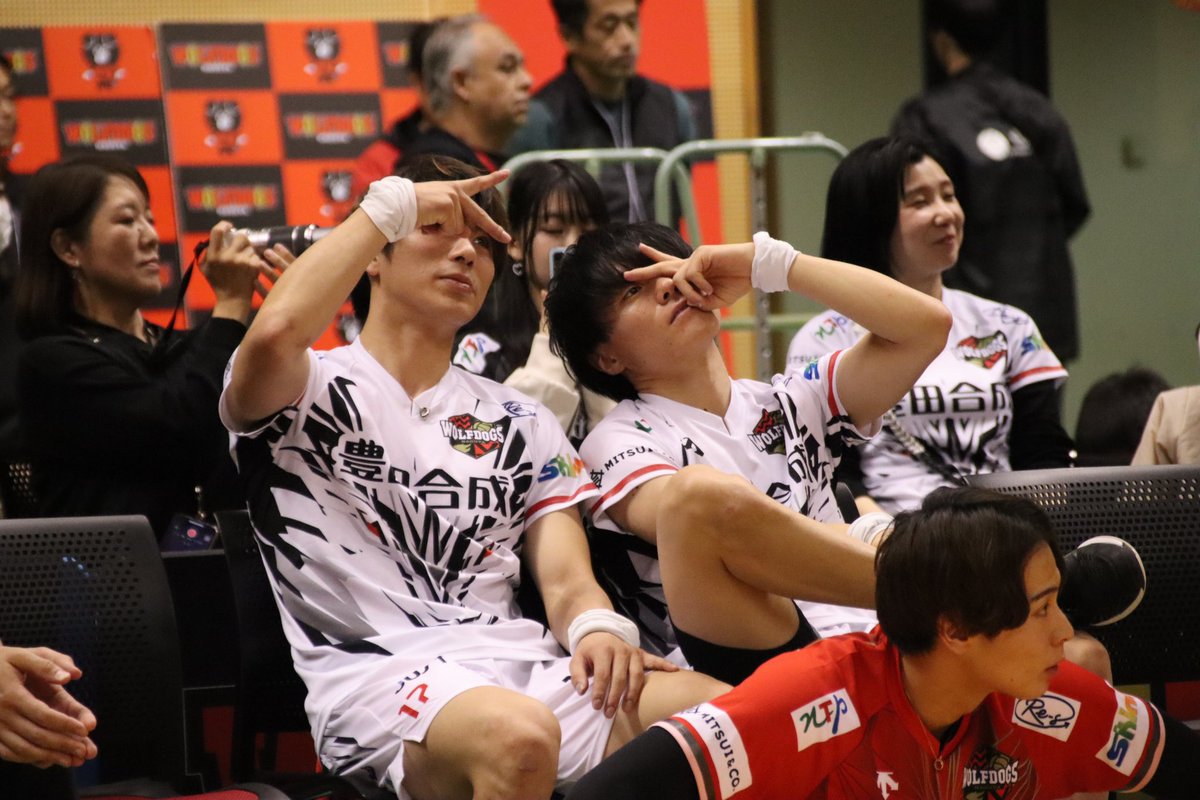 噂の白ユニが大大大優勝のお二方でした👏🏻 #ウルフドッグス名古屋