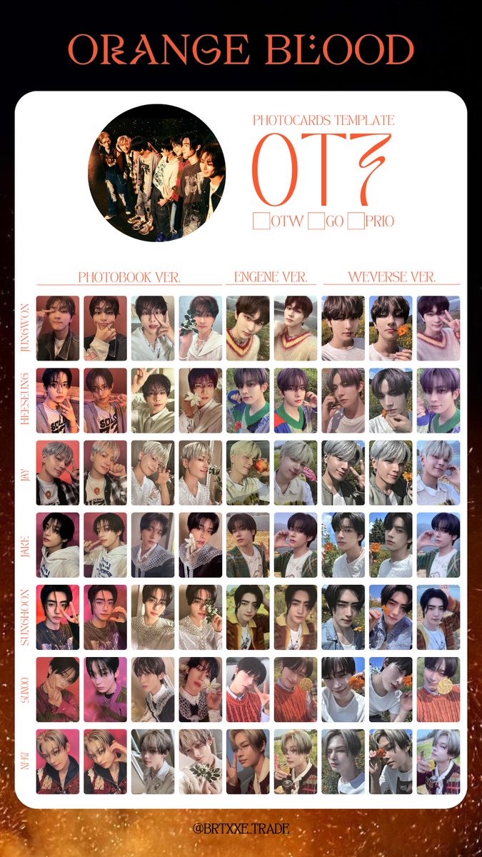 ほっぺ ENHYPEN 2025アンケートトレカ ヒスン・ジェイク 251115 ハッピー ジェイク デー！！！🎂(2025 ENHYPEN ジェイク誕生日