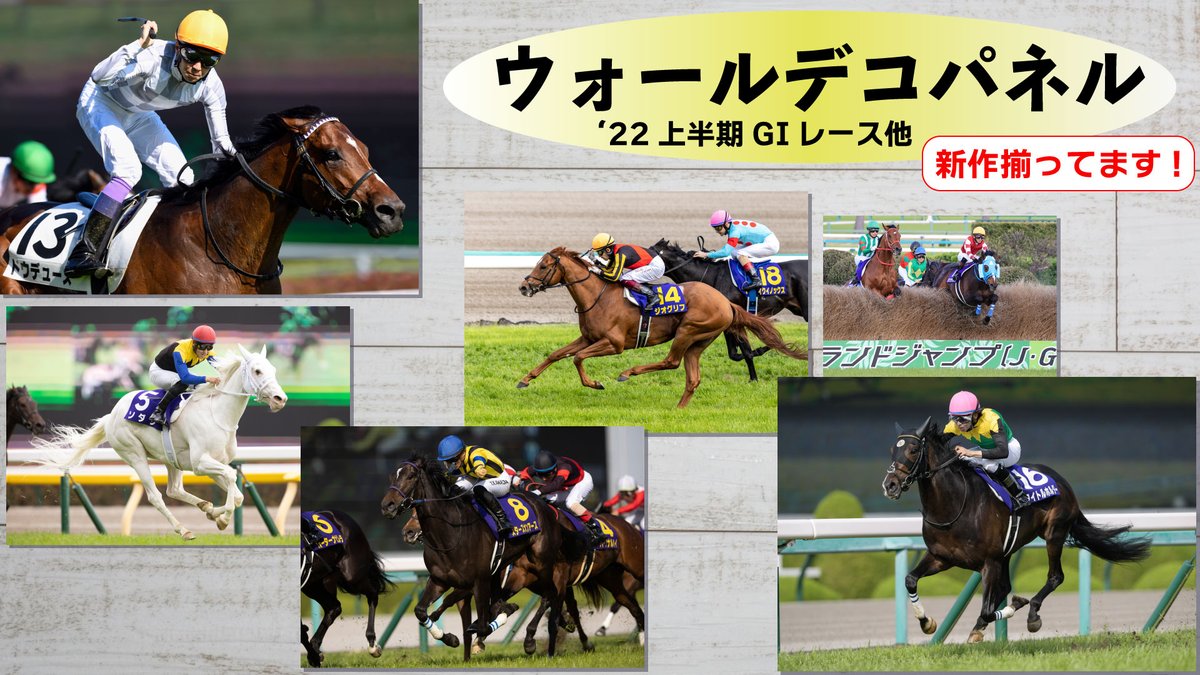 ウォールデコパネル・新シリーズ発売スタート!】 2022年上半期GⅠ